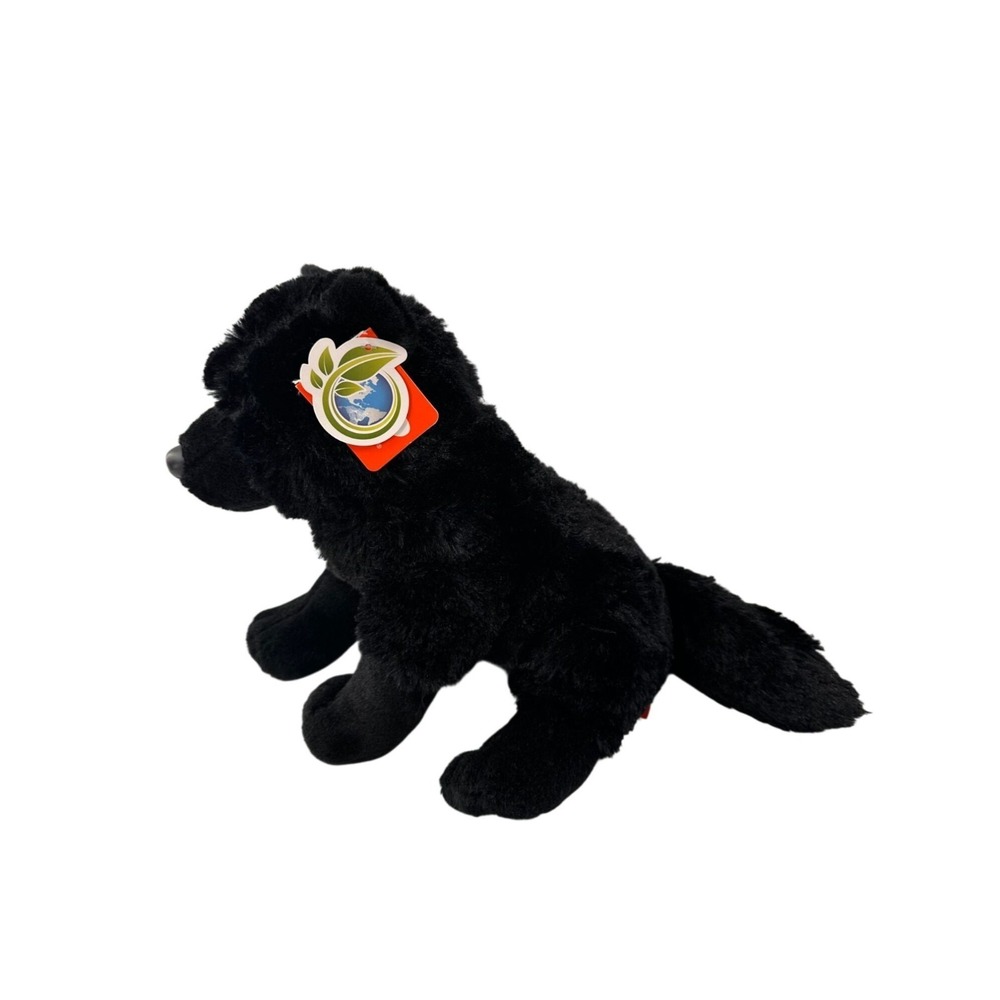 Wild Republic Black Wolf Plush Stuffed Animal Toy 12" Soft & Cuddly Eco Friendly